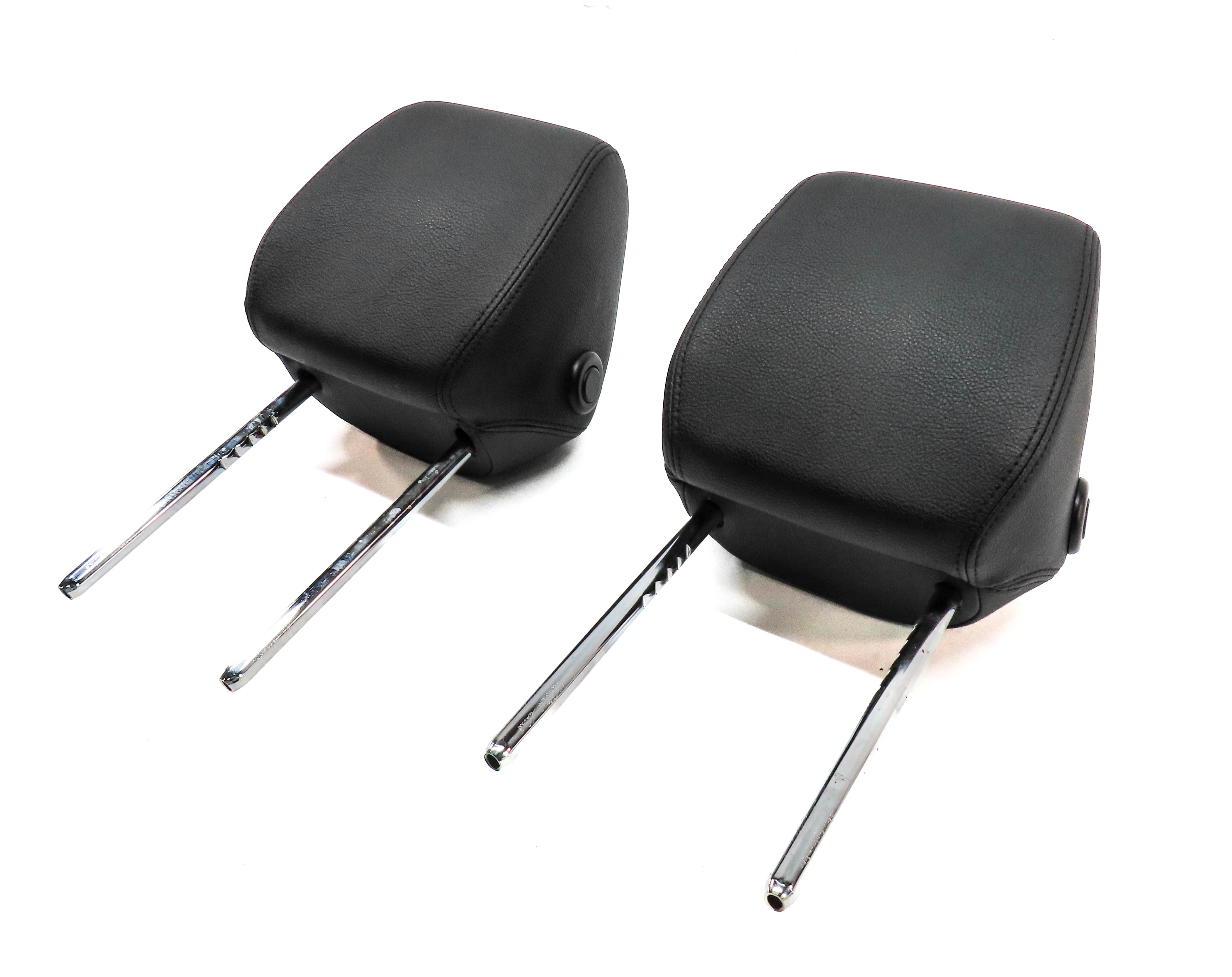 2014 BMW 328D (F30) FRONT LEFT & RIGHT SEAT HEADREST SET/2 (Black) — exact item pictured
